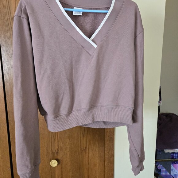 Victoria's Secret PINK V Neck Sweatshirt - Size L - Picture 2 of 2